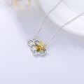 wholesale 925 Sterling Silver Queen Bee Pendant Necklace with Honeycomb Design - Unique s for Women-0-3