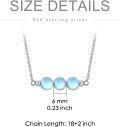wholesale 925 Sterling Silver Green Jade Healing Crystal Bead Necklace Birthstone Choker  for Women-0-13