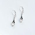 wholesale Sterling Silver Austrian Crystal Vintage Drop Dangle Leverback Earrings-0-49