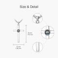 wholesale 925 Sterling Silver Teardrop Crystal Cross Projection Necklace for Women and Men Personalized Photo Pendant Elegant s-0-3