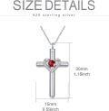 wholesale Sterling Silver Austrian Crystal Cross Urn Necklace for Ashes Pet Human Keepsake-0-14