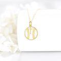 wholesale 14K Gold Baseball Cross Sports Pendant Necklace - Religious Gifts for Women and Men-0-2