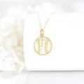 wholesale 14K Gold Baseball Cross Sports Pendant Necklace - Religious Gifts for Women and Men-0-2