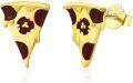 wholesale 925 Sterling Silver Pizza Slice Stud Earrings for Women - Food Inspired Jewelry-0-0