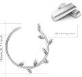 wholesale 925 Sterling Silver Platinum Plated Tree of Life Heart Stud Earrings for Women, Hypoallergenic Leaf Hoop Earrings, Gift for Mom Wife Sister-0-5