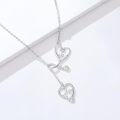 wholesale 925 Sterling Silver Stethoscope Heart Nurse Pendant Necklace Graduation Gift Medical Jewelry for Doctors Nurses-0-1