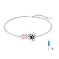 wholesale 925 Sterling Silver Infinity Paw Print Cremation Memorial Urn Bracelet Wholesale With Screwdriver Tools-0-4