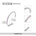 wholesale 925 Sterling Silver Opal Cuff Bangle Bracelet Hypoallergenic Gift for Women-0-3