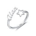 TOUPOP 14K Gold Star Custom Name Ring For Women Mother's Day Gift-0-1