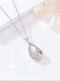 wholesale 925 Sterling Silver Moonstone Book Lover Necklace for Women Graduation -0-1