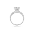 TOUPOP 18K Gold Plated 925 Sterling Silver Moissanite & Lab Created Diamond Rings-0-2
