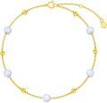 wholesale 14K Gold Chain with Purple Opals and Beads for Women's Bracelets (Size: Adjustable)-0-0