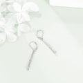 wholesale 925 Sterling Silver Clarinet Shaped Music Lover Earrings for Women Men s-0-2