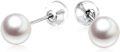 wholesale 18K Gold Freshwater Pearl Stud Earrings for Women (7 10mm)-0-8