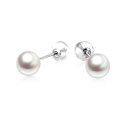 wholesale 18k Yellow Gold Polished Round Ball Stud Earrings For Women-0-8