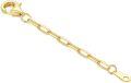 wholesale 14K Gold (Au585) Hypoallergenic Nickel-Free Polished Jewelry Extender Chain 0.5-3inch Lobster Clasp-0-0
