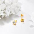 wholesale 14K Gold Moissanite Stud Earrings 0 6 2ct Jewelry Gifts for Women Men-0-3