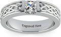 wholesale Sterling Silver Moissanite 1 3ct D VVS1 Men s Ring Customizable-0-0