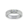 wholesale 925 Sterling Silver Men's Rings Wholesale With Engraving And Zircon Detail-0-0