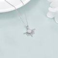 wholesale 925 Sterling Silver Opal Sun Pendant Necklace for Women, Moonstone Turquoise Larimar Gemstone Options, Hypoallergenic Gift-0-1