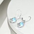 wholesale 925 Sterling Silver Labradorite Drop Earrings with Leverbacks-0-5