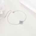 wholesale 925 Sterling Silver Blue Crystal Celtic Knot Infinity Tree Of Life Adjustable Bracelet For Women Gifts-0-2