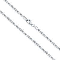 wholesale  Sterling Silver Diamond Cut Round Chain for Men Women 1 5 2 3mm 16 26 Inch -Length:16 Inches Width:1.5MM
