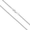 wholesale 925 Sterling Silver Box Chain Necklace Platinum Plated Lobster Clasp For Women Men-0-0