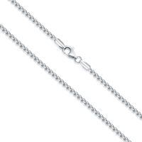 wholesale 925 Sterling Silver Classic Chain Necklace Wholesale With Lobster Clasp-Length:16 Inches Width:1.5MM