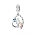 wholesale 925 Sterling Silver Family Love Charm Bracelet Wholesale for Daughter Mother Lover - Birthday Valentine's Day Gifts-0-12