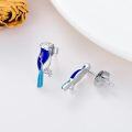 wholesale 925 Sterling Silver Blue Bird Stud Earrings - Our Love Never Dies-0-2