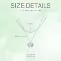 wholesale 925 Sterling Silver Heart Pendant Chain Necklace for Women Girls  45cm Length-0-4