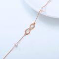 wholesale 14K Gold Infinity Charm Bracelet with Pearls and Cubic Zirconia for Women's Gifts-0-19
