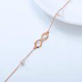 wholesale 14K Gold Infinity Charm Bracelet with Pearls and Cubic Zirconia for Women's Gifts-0-19