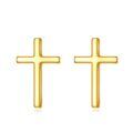 wholesale 14k Gold Cross Cubic Zirconia Stud Earrings For Women-0-1