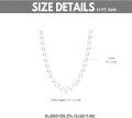 wholesale 14k Gold Bead Station Choker Necklace for Women Dangling Ball Chain s for Her 15-17 inch-0-2