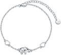 wholesale 925 Sterling Silver Elephant Heart Charm Anklet for Women-0-0