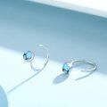 wholesale 925 Sterling Silver Adjustable Earrings Wholesale With Turquoise Stones-0-1