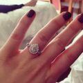 wholesale 925 Sterling Silver 2ct Pear & Round Moissanite Bridal Set Engagement & Wedding Rings-0-4