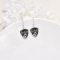 wholesale 925 Sterling Silver Vintage Punk Guitar Note Drop Earrings Classic Musician Gift for Women-0-3