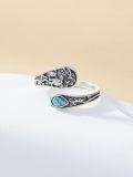 wholesale TOUPOP Spoon Rings For Women 925 Sterling Silver Adjustable Thumb Spoon Rings Promise Engagement Statement Boho Vintage Finger Open Antique Rings Jewelry -0-2