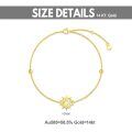 wholesale 14k Gold Sun Moon Star Opal Charm Bracelet For Women-0-2