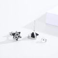 wholesale 925 Sterling Silver Black Onyx Celtic Knot Stud Earrings with Eye of Providence Design-0-1