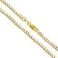 wholesale 925 Sterling Silver Gold Plated Cubic Zirconia Tennis Chain Necklace For Women-0-0