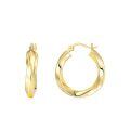 wholesale 14k Gold Hoop Earrings Wholesale With Elegant Curved Design-0-0
