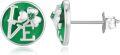 wholesale 925 Sterling Silver Hypoallergenic Shamrock Love Stud Earrings for Women and Girls - 3/8 Diameter-0-0