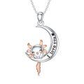 TOUPOP Sterling Silver & Crystal Axolotl Corgi Necklace Cute Animal Jewelry-0-0
