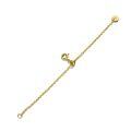 wholesale 18k Rose Gold Chain Bracelet With Ball Bead And Round Tag-0-6