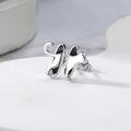 wholesale 925 Sterling Silver Black Onyx Cat Stud Earrings Gift for Women-0-2