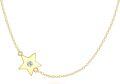 wholesale 14K Gold Diamond Star Pendant Chain Necklace for Women-0-0